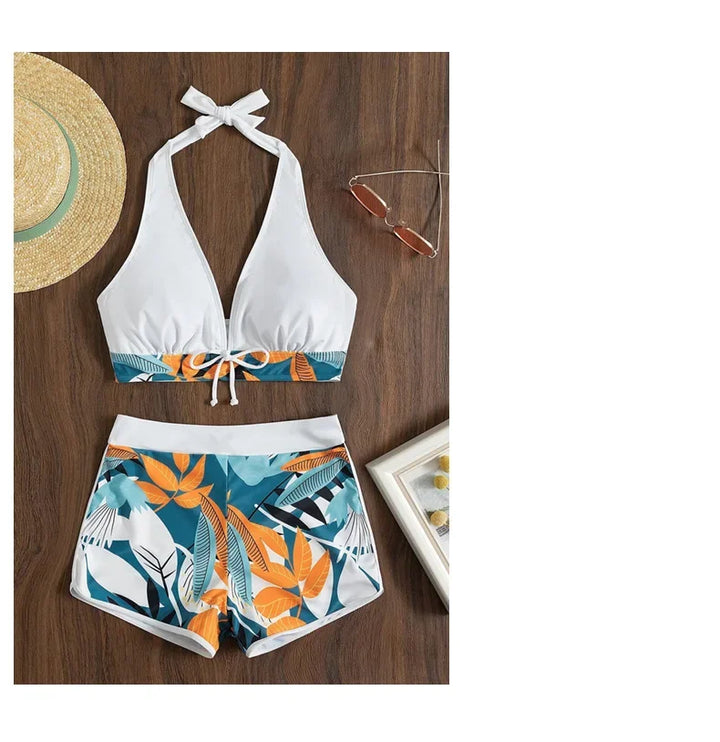 Sexy Ladies' Bikini Swimsuit Separate Print Flat Briefs Swimwear Trendy New Arrival from Mainland China Women's Fashion Bikini S - Vogue Vista UK