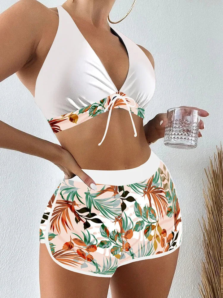 Sexy Ladies' Bikini Swimsuit Separate Print Flat Briefs Swimwear Trendy New Arrival from Mainland China Women's Fashion Bikini S - Vogue Vista UK