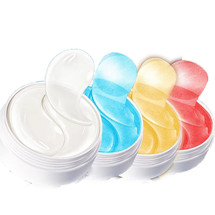 240pcs=120pairs Eye patches Hyaluron Acid & Gold & Seaweed & Black Pearl Hydrating Moisturizing Crystal Collagen Gel Eye Mask - Vogue Vista UK