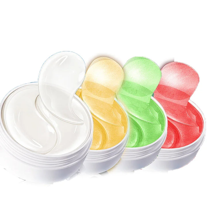 240pcs=120pairs Eye patches Hyaluron Acid & Gold & Seaweed & Black Pearl Hydrating Moisturizing Crystal Collagen Gel Eye Mask - Vogue Vista UK