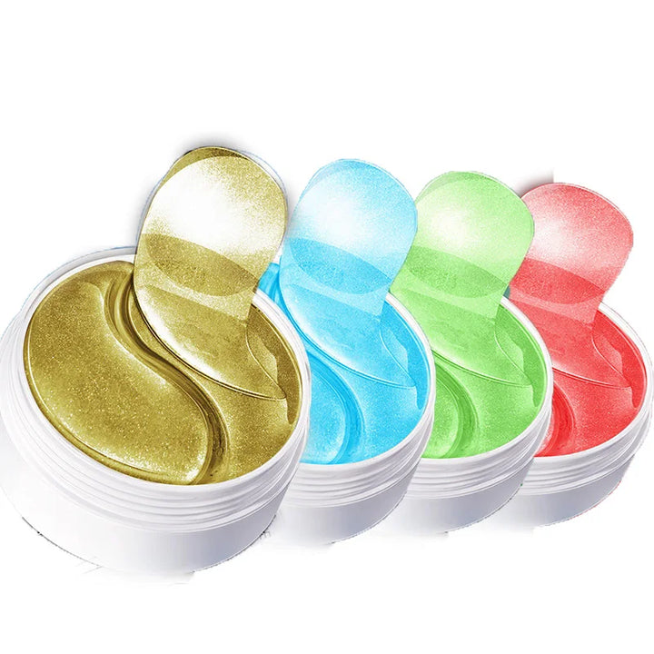 240pcs=120pairs Eye patches Hyaluron Acid & Gold & Seaweed & Black Pearl Hydrating Moisturizing Crystal Collagen Gel Eye Mask - Vogue Vista UK