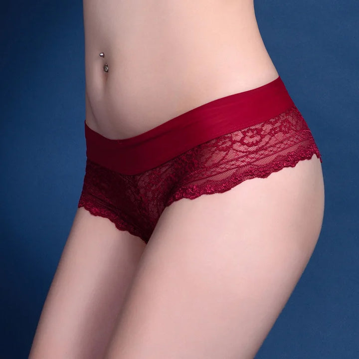 6pcs/lot Soft Women's Sexy Lace Panties Thongs G Strings Seamless Underwear Women Panty Briefs Bikini Cotton Crotch Panties - Vogue Vista UK