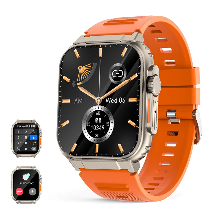 Waterproof Smart Watch Full Screen Touch 1.96 Inch Sports Smartwatch Bluetooth Call Heart Rate Blood Oxygen Monitoring - Vogue Vista UK