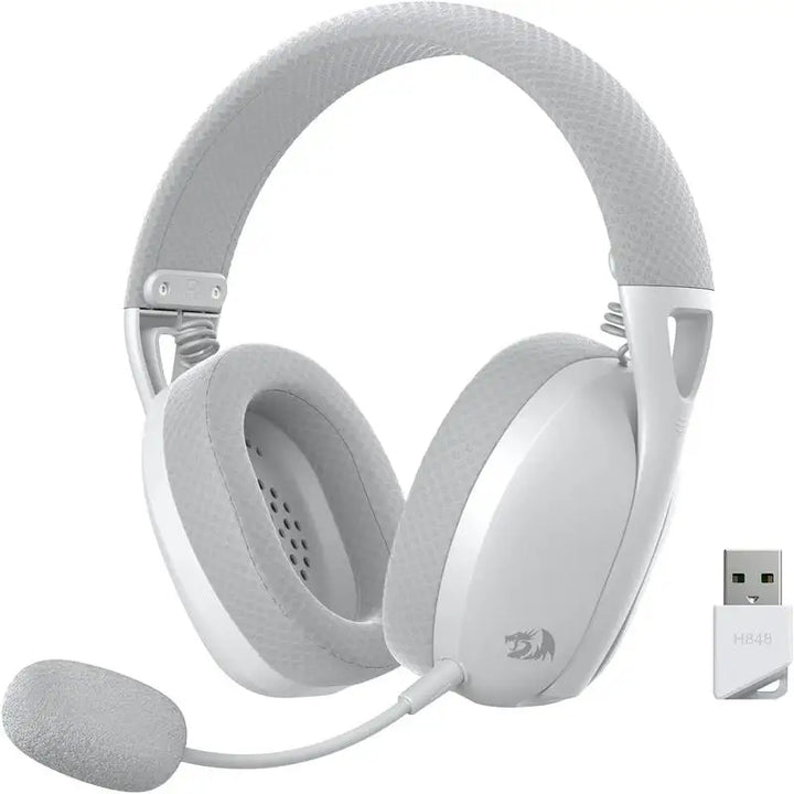 Redragon H848 Headset Bluetooth Wireless Gaming Lightweight 7.1 Surround Sound 40MM Drivers Detachable Microphone Multi Platform - Vogue Vista UK