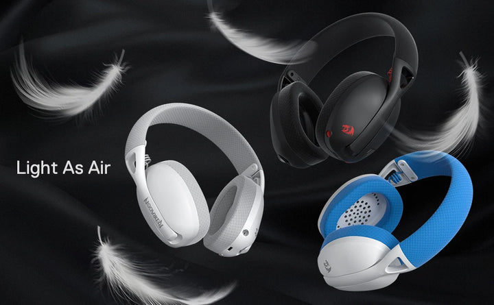 Redragon H848 Headset Bluetooth Wireless Gaming Lightweight 7.1 Surround Sound 40MM Drivers Detachable Microphone Multi Platform - Vogue Vista UK