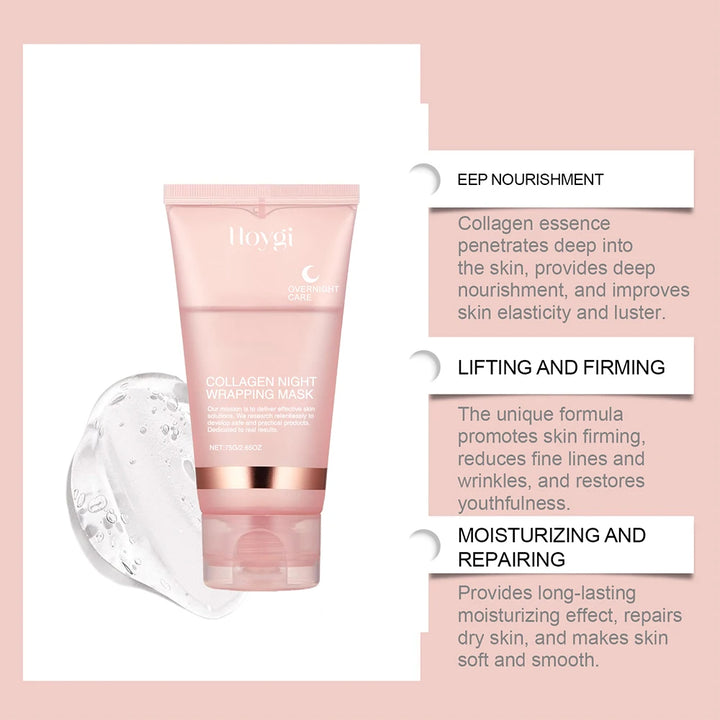 75g Collagen Peel off Mask Pore Shrinking Blackhead Removal Oil Control Skin Rejuvenation Moisturizing Brightening Skin Care - Vogue Vista UK