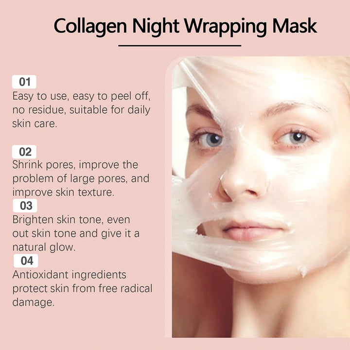 75g Collagen Peel off Mask Pore Shrinking Blackhead Removal Oil Control Skin Rejuvenation Moisturizing Brightening Skin Care - Vogue Vista UK