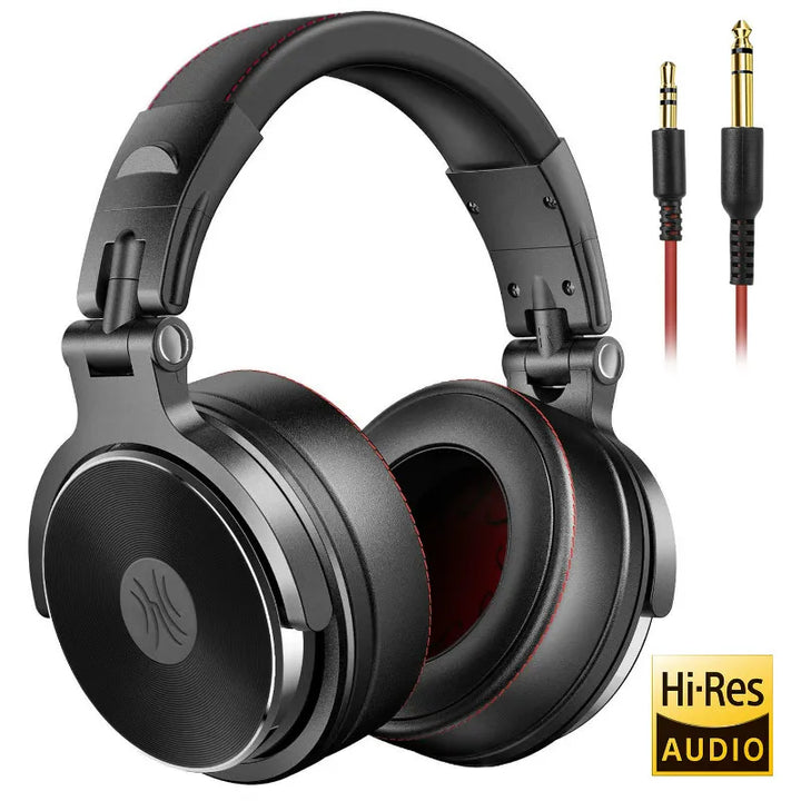 Oneodio Wired Professional Studio Pro 50 DJ Headphones With Microphone Over Ear HiFi Monitor Music Headset Earphone For Phone PC - Vogue Vista UK
