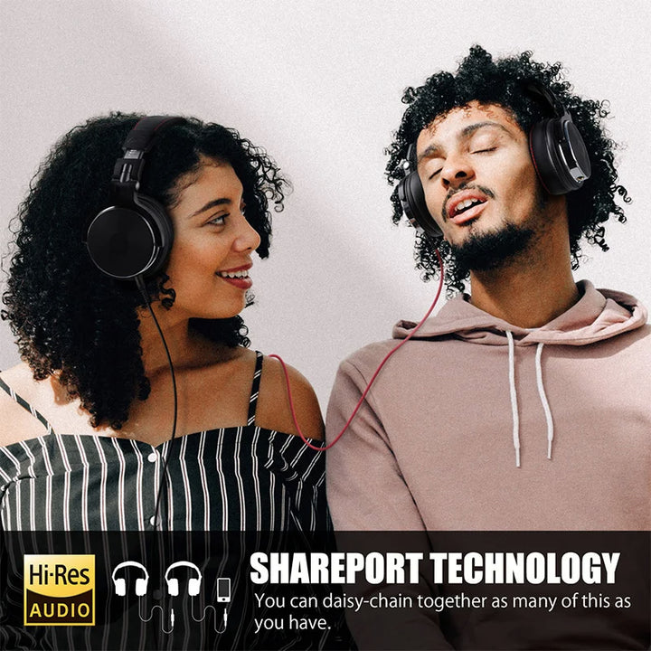 Oneodio Wired Professional Studio Pro 50 DJ Headphones With Microphone Over Ear HiFi Monitor Music Headset Earphone For Phone PC - Vogue Vista UK