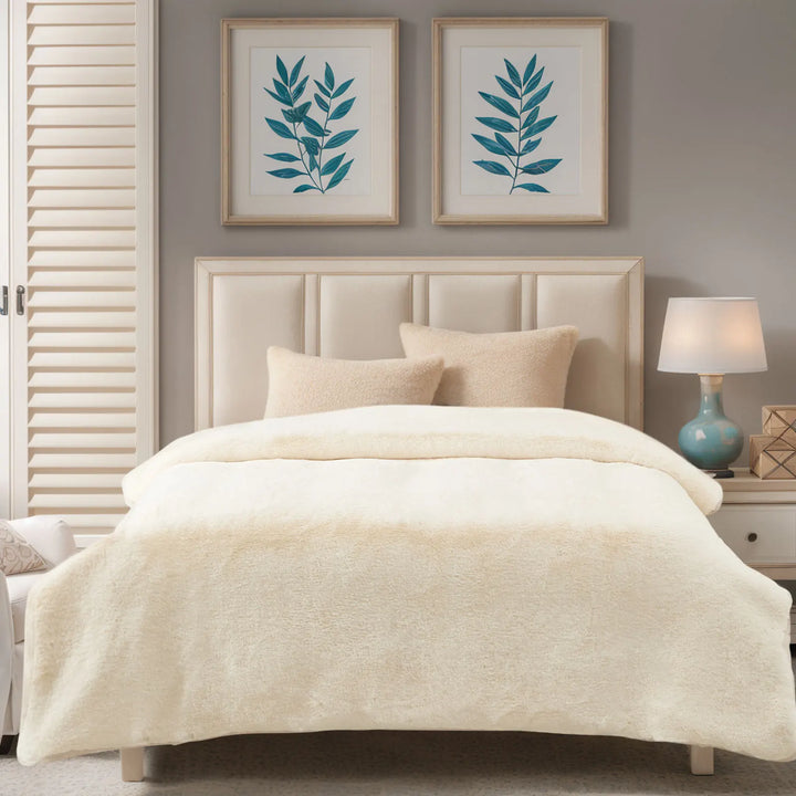 Warm Artificial Mink cashmere Blankets for Bed Luxury Super Soft Faux Fur Blanket Sofa Cover Double Layers Fluffy Throw Blanket - Vogue Vista UK