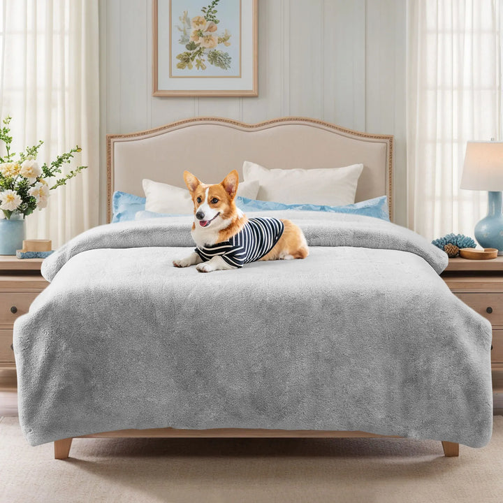 Warm Artificial Mink cashmere Blankets for Bed Luxury Super Soft Faux Fur Blanket Sofa Cover Double Layers Fluffy Throw Blanket - Vogue Vista UK