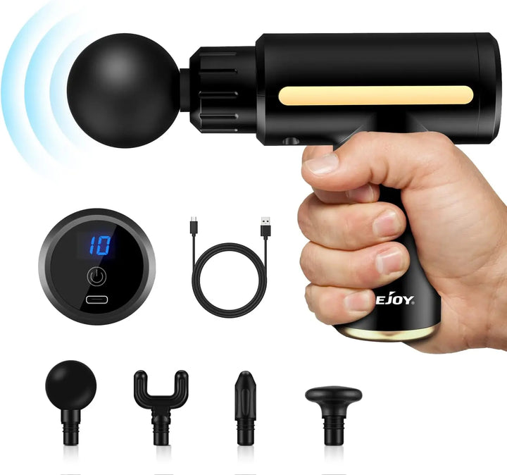 Sejoy Massage Gun Percussion Muscle Fascial Gun 10 Speed Deep Muscle Vibration Tissue Percussion Massager - Vogue Vista UK