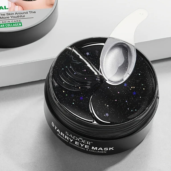 60pcs/box Starry Eye Mask, Beauty Under Eye Masks - Contains Bamboo Charcoal And Collagen, Firming And Rejuvenating Eye Skin - Vogue Vista UK
