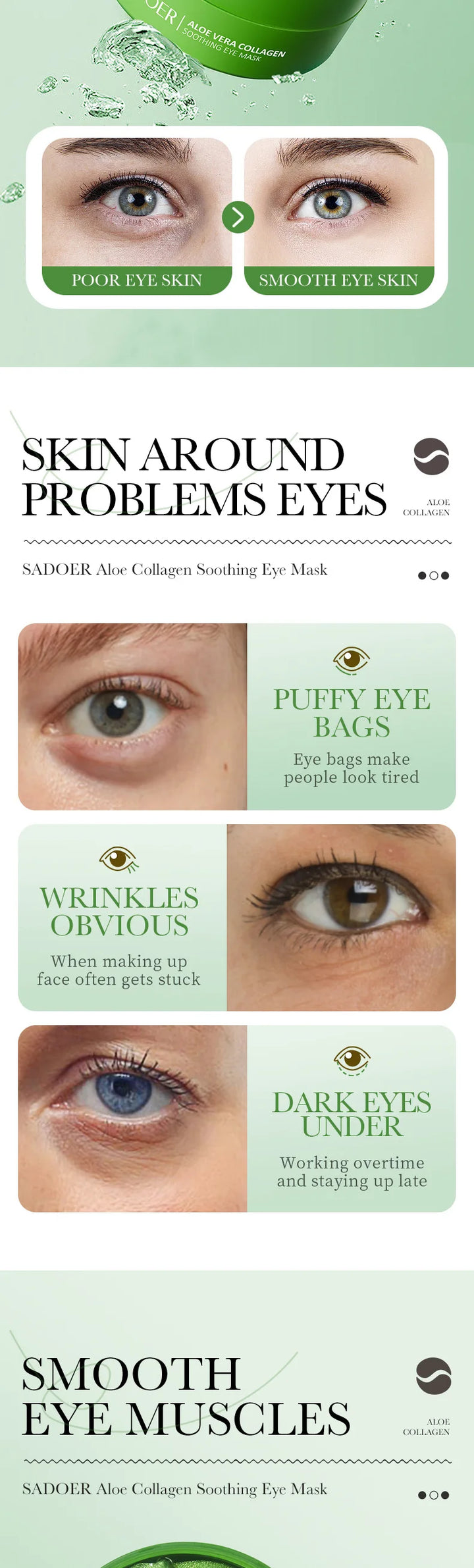 60pcs/box Starry Eye Mask, Beauty Under Eye Masks - Contains Bamboo Charcoal And Collagen, Firming And Rejuvenating Eye Skin - Vogue Vista UK