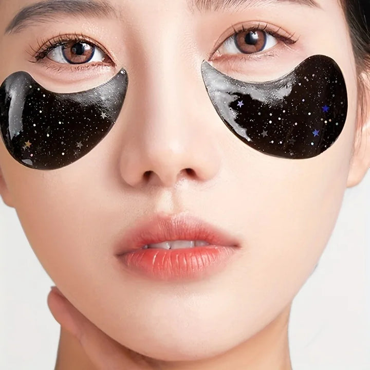 60pcs/box Starry Eye Mask, Beauty Under Eye Masks - Contains Bamboo Charcoal And Collagen, Firming And Rejuvenating Eye Skin - Vogue Vista UK