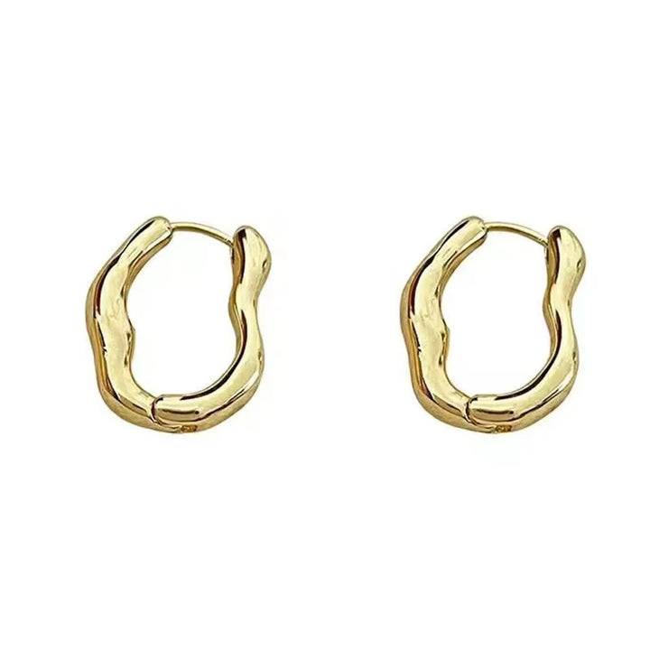 2Pcs Irregular Geometric Earrings for Women, New Trendy and Personalized Design Internet Famous Earring With Simple Temperament - Vogue Vista UK