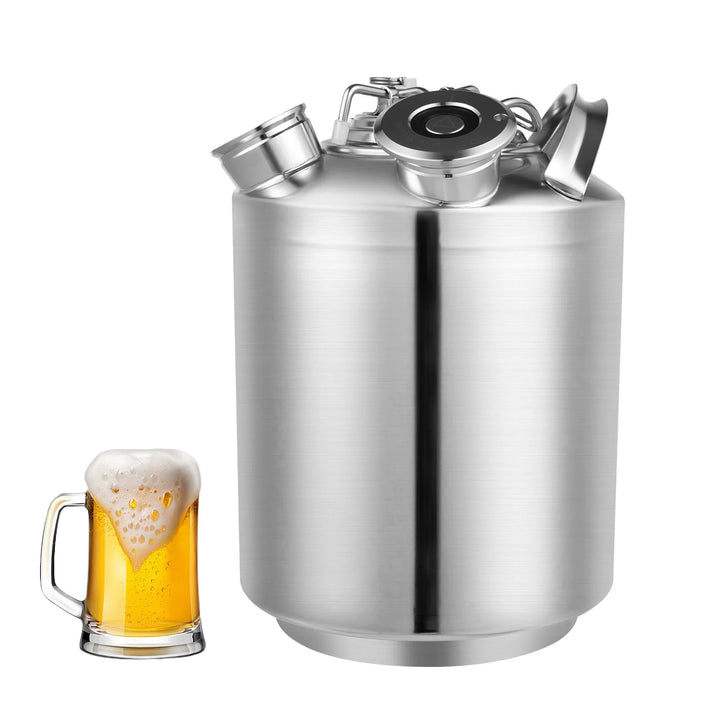 10L Beer Cleaning Machine Can 3-head Cleaning Keg Storage Barrel Refrigerated Container Kitchen Stainless Steel Food Storage - Vogue Vista UK