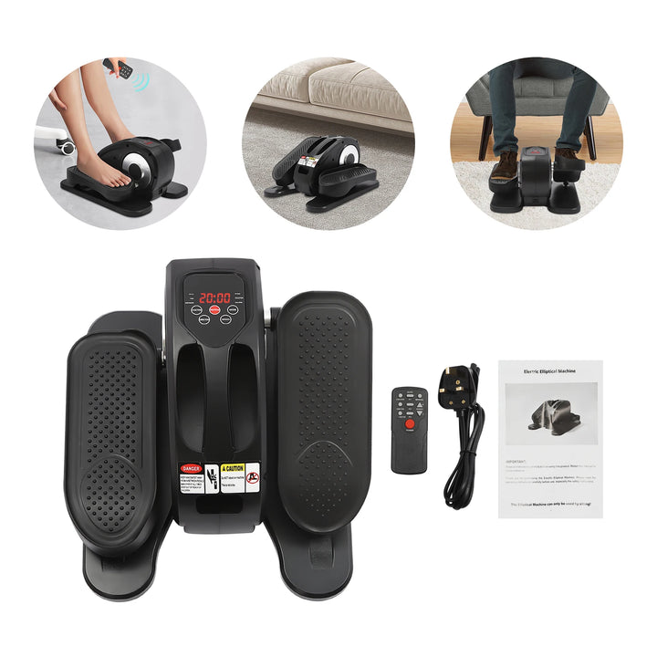 Under Desk Leg Machine Electric Leg-Exerciser with Remote Control Seated Pedal Exerciser for Home for Seniors Fully Assembled - Vogue Vista UK