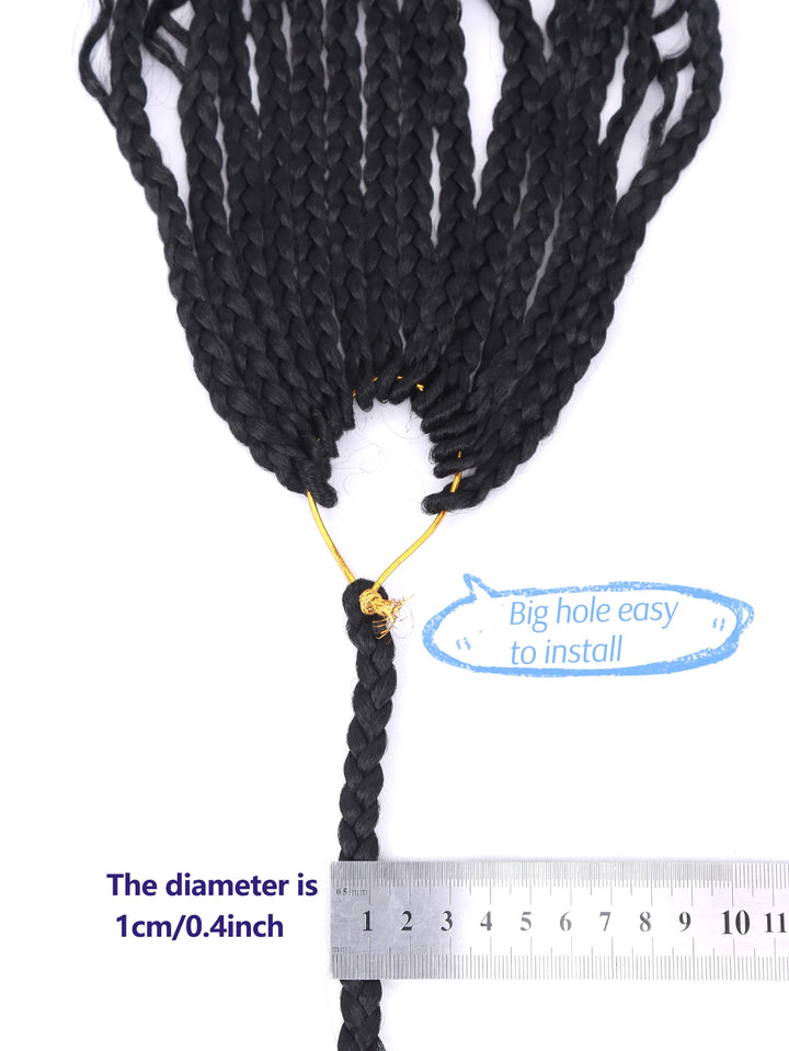 Crochet Box Braids With Curly Ends 14 18 24 Inches Black Goddess Box Braids Crochet Hair syntheitic hair Extensions for Women - Vogue Vista UK