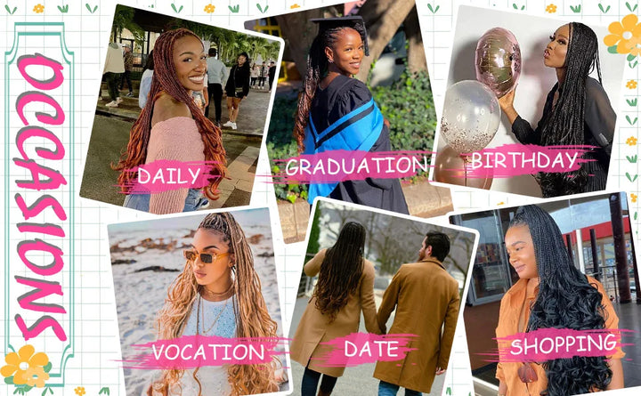 Synthetic Curl Crochet Hair Braids Goddess Box Braids Crochet Hair Pre Looped Pre twisted Crochet Box Braids with Curly Ends - Vogue Vista UK