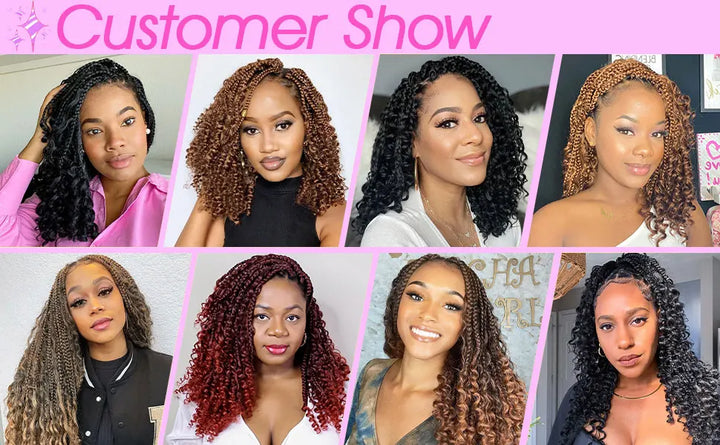 Goddess Box Braids Crochet Hair Bohomian Box Braids synthetic Crochet Hair for Black Women, Pre-Looped Crochet Braids - Vogue Vista UK
