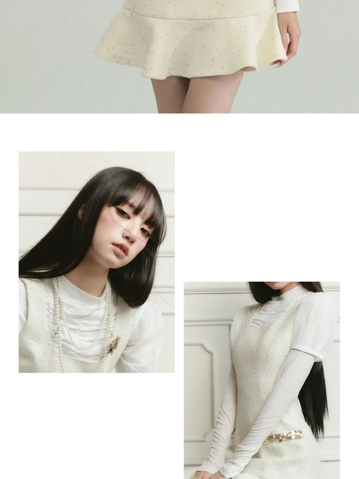 Autumn Women Clothing High end Socialite Temperament Cloak Camisole Dress Set Slimming Short Dress Two Piece Sets Women Outfits - Vogue Vista UK