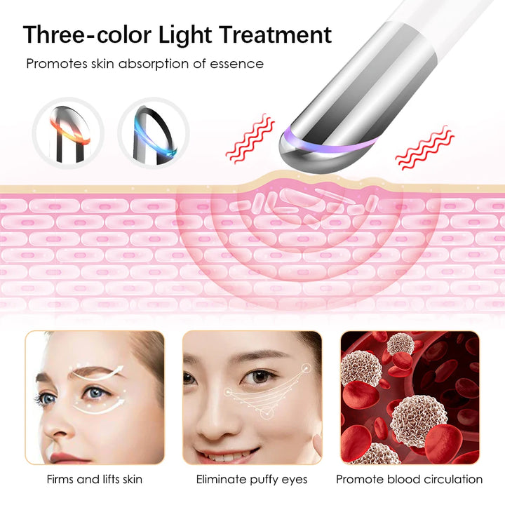 EMS Micro-current Neck Face Beauty Device LED IPL Skin Rejuvenation Cleaning Double Chin Removal Facial Lifting Firming Massager - Vogue Vista UK