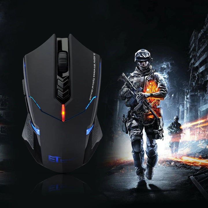 2.4GHz Wireless Mouse Optical Mice with USB Receiver 7 Buttons Gamer Mice Ergonomic Mice for Computer Laptop Accessories - Vogue Vista UK