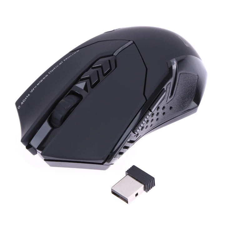 2.4GHz Wireless Mouse Optical Mice with USB Receiver 7 Buttons Gamer Mice Ergonomic Mice for Computer Laptop Accessories - Vogue Vista UK