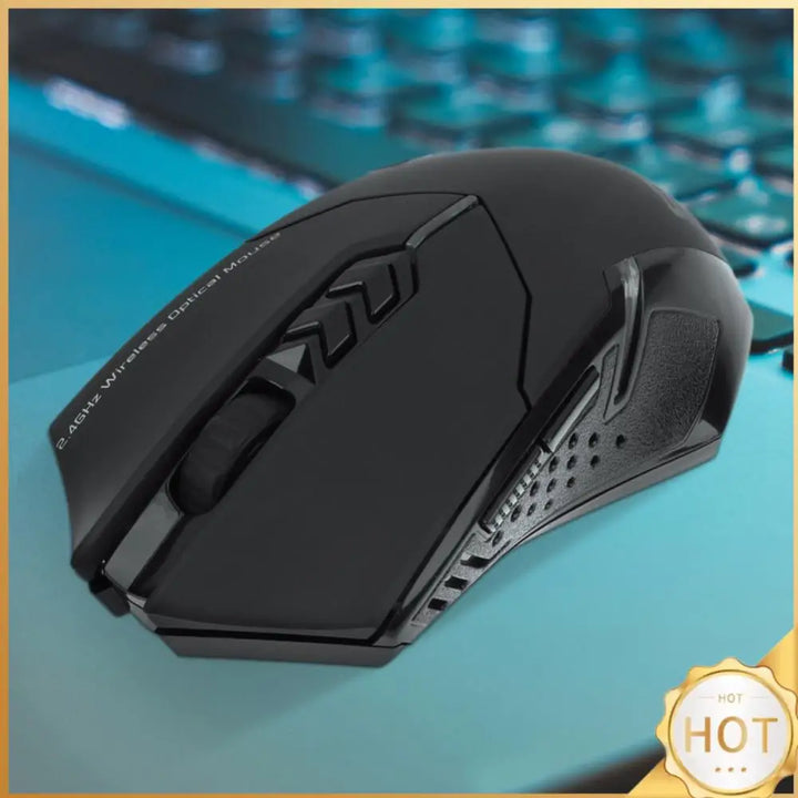 2.4GHz Wireless Mouse Optical Mice with USB Receiver 7 Buttons Gamer Mice Ergonomic Mice for Computer Laptop Accessories - Vogue Vista UK