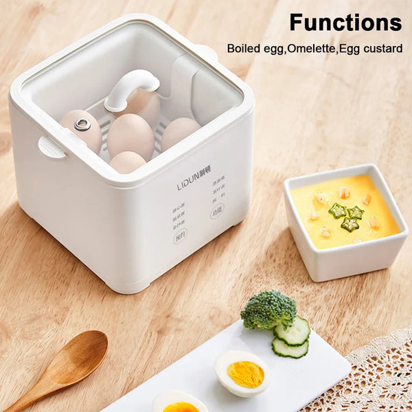 220V Home Appointment Breakfast Machine 300W Automatic Steamed Boil Breakfast Machine Reservation Soft Boiled Eggs Cooker - Vogue Vista UK
