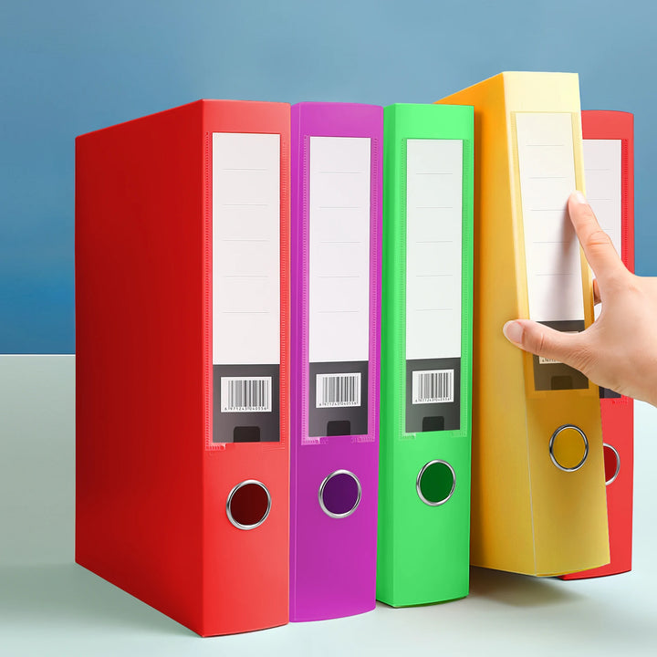 5Pcs File Holders Plastic Document Boxes Folding File Storage Cases Organizers File Boxes for School Office Storage Supplies - Vogue Vista UK