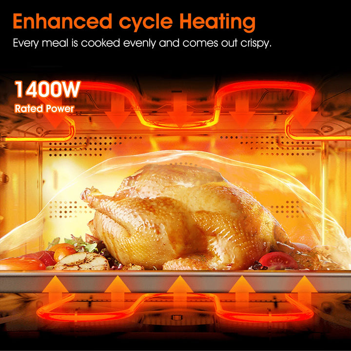 Air Fryer, 6QT Airfryer Viewing Window Cooker Digital Display 6 Cooking Presets - Vogue Vista UK
