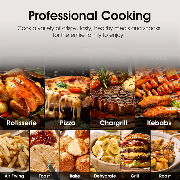 Air Fryer, 6QT Airfryer Viewing Window Cooker Digital Display 6 Cooking Presets - Vogue Vista UK