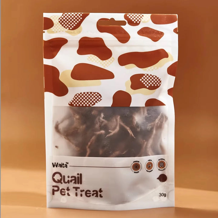 Dried Quail 30g Premium Pet Treats Cat Dog High Protein Nutrient - Vogue Vista UK