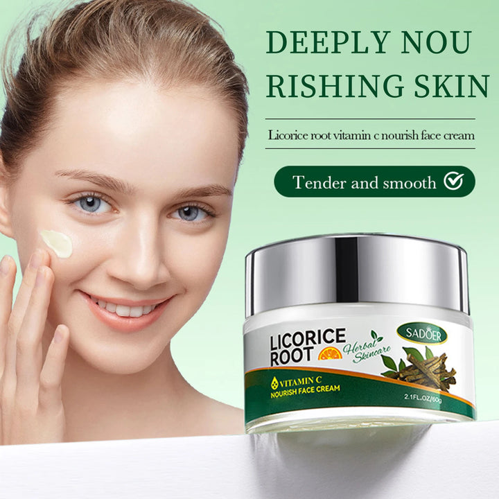 Licorice Root Skin Care Set contains Cleanser, Essence, Face Cream, Lotion,Toner, Eye Cream, Deep Hydration Skincare Gift Set - Vogue Vista UK
