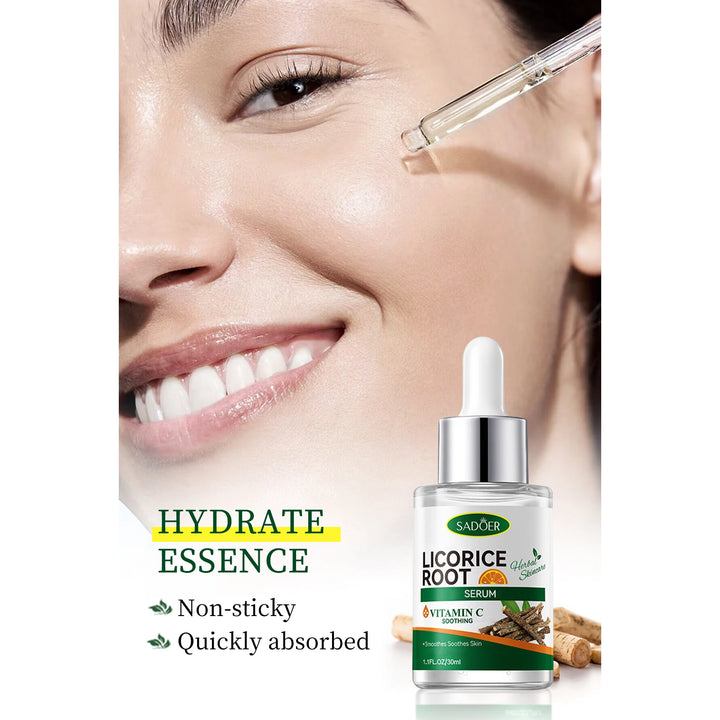 Licorice Root Skin Care Set contains Cleanser, Essence, Face Cream, Lotion,Toner, Eye Cream, Deep Hydration Skincare Gift Set - Vogue Vista UK