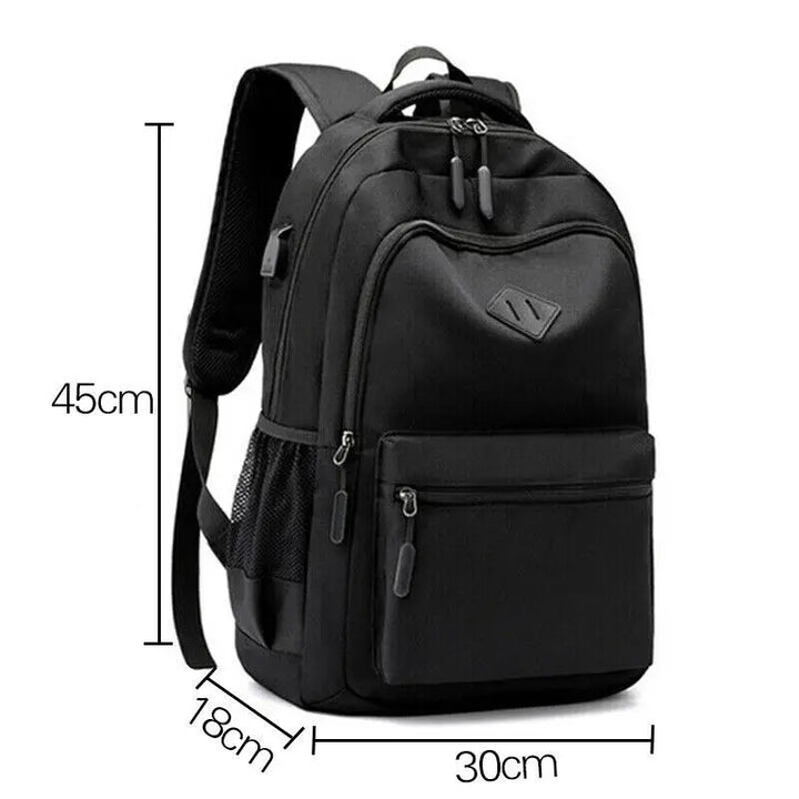 Men Women Boys Laptop Backpack Waterproof Large Mens Rucksack Travel School Bag - Vogue Vista UK