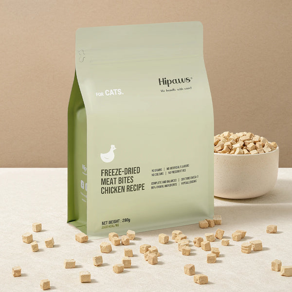 Natural Chicken Recipe Freeze-Dried Cat Food Treats Toppers 280g, Hypoallergenic - Vogue Vista UK