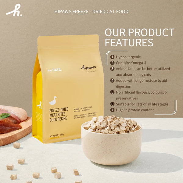 Natural Duck Recipe Cat Food Treats Toppers Hypoallergenic No Grain Fresh Rabbit - Vogue Vista UK