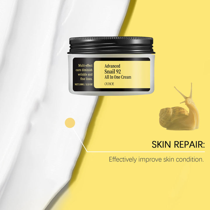 OUHOE Advanced Snail 92 All In One Cream - Deep Moisturize, Anti - aging, Light Texture, Travel - friendly, Gift - suitable - Vogue Vista UK
