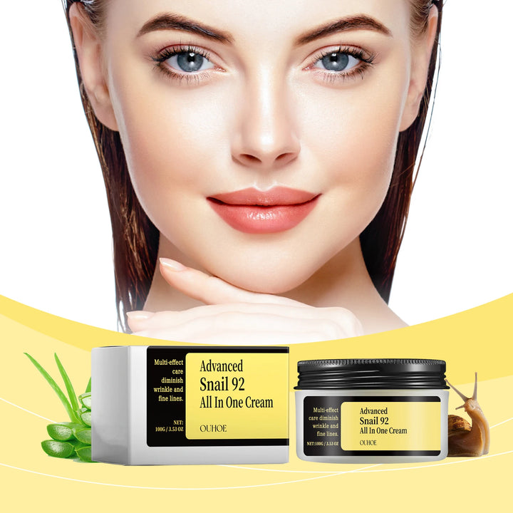OUHOE Advanced Snail 92 All In One Cream - Deep Moisturize, Anti - aging, Light Texture, Travel - friendly, Gift - suitable - Vogue Vista UK