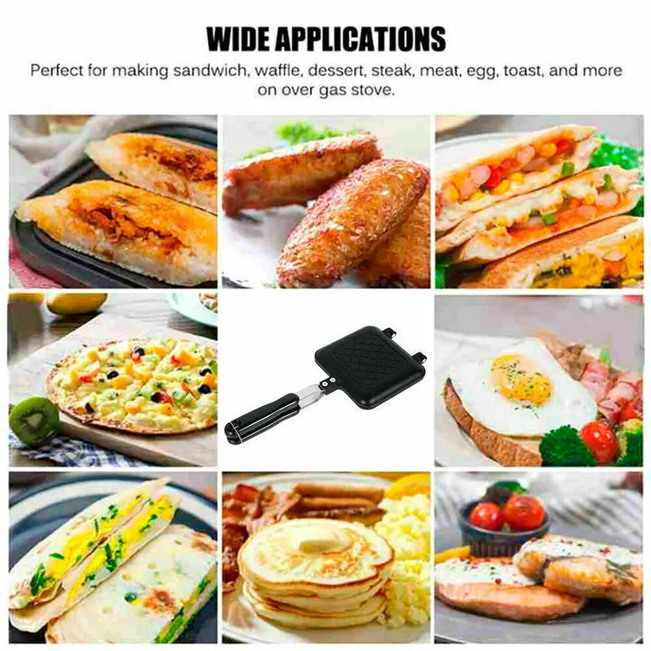 Sandwich Toastie Maker Toaster Machine Breakfast Non-stick Camping Stove Toaster - Vogue Vista UK