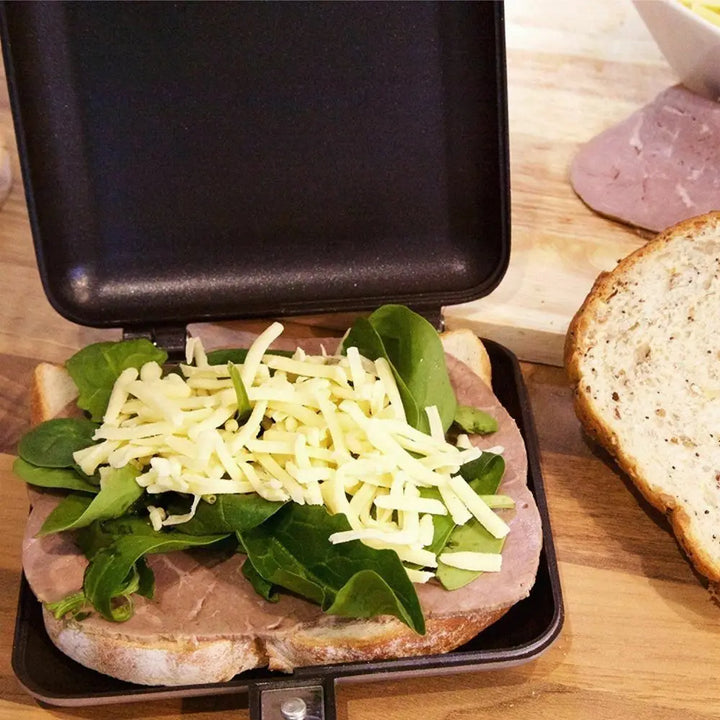 Sandwich Toastie Maker Toaster Machine Breakfast Non-stick Camping Stove Toaster - Vogue Vista UK