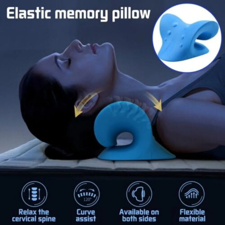 Traction Pillow Original Cloud Shape Neck Stretcher Cervical Pain Relief UK - Vogue Vista UK