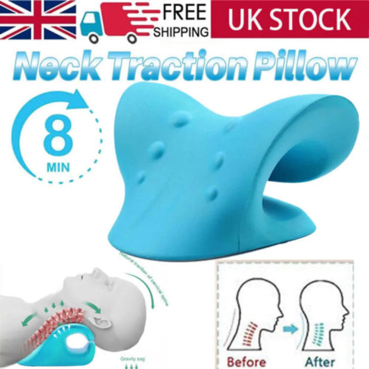 Traction Pillow Original Cloud Shape Neck Stretcher Cervical Pain Relief UK - Vogue Vista UK