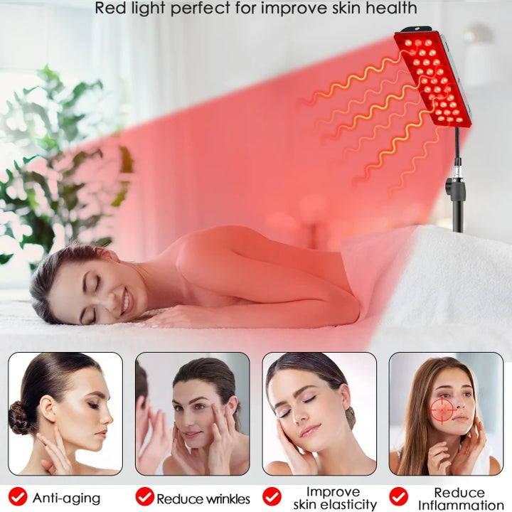 LED Red Light Healthcare Lamp For Full Body Face Near Infrared Light sauna for Joint Muscle Relieve Beauty Health Gadget - Vogue Vista UK