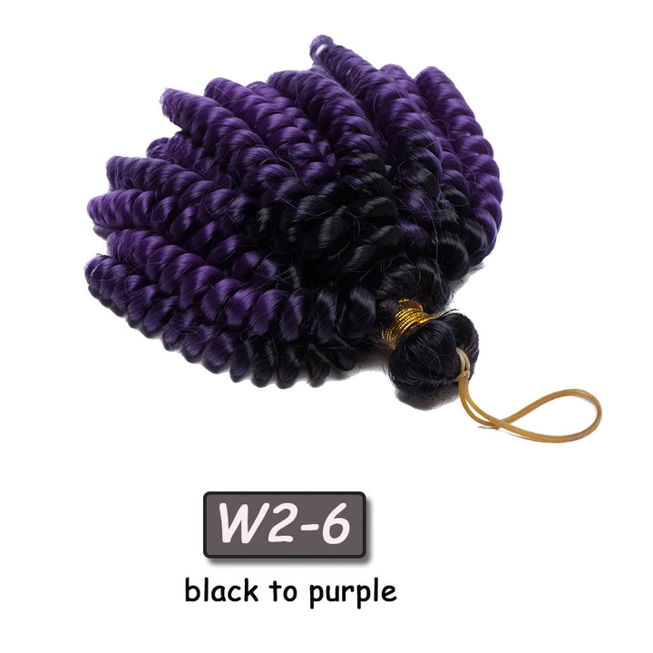 Benehair 6inch Short Jamacican Braids Crochet Hair Synthetic Ombre Black Brown Wine Red Curly Crochet braids for black women - Vogue Vista UK