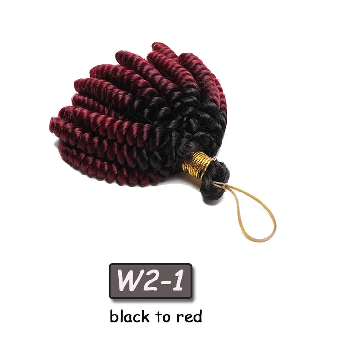 Benehair 6inch Short Jamacican Braids Crochet Hair Synthetic Ombre Black Brown Wine Red Curly Crochet braids for black women - Vogue Vista UK