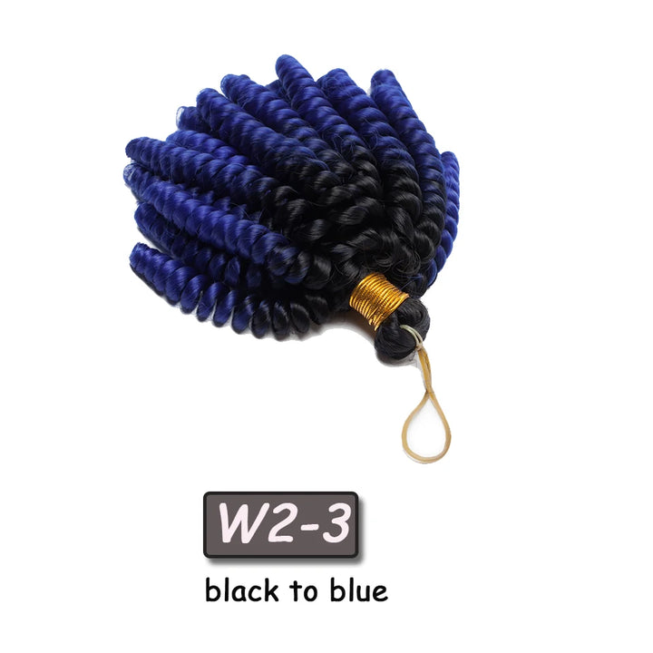 Benehair 6inch Short Jamacican Braids Crochet Hair Synthetic Ombre Black Brown Wine Red Curly Crochet braids for black women - Vogue Vista UK